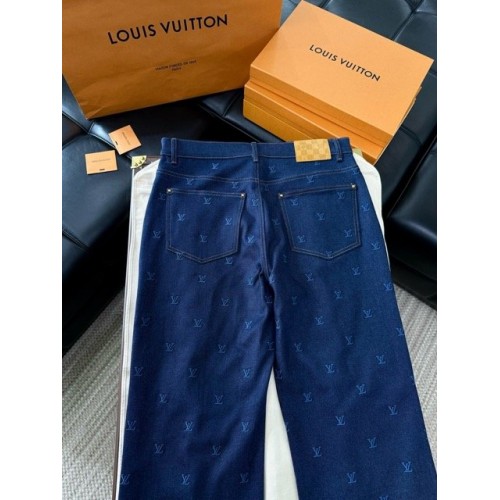 LV 2024FW Embroidered Jeans LV 2024FW Embroidered Jeans