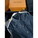 LV 2024FW Gradient Pattern Denim Jacket LV 2024FW Gradient Pattern Denim Jacket