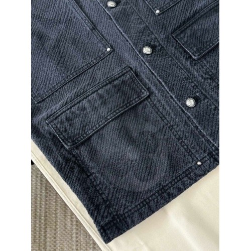 LV 2024FW Gradient Pattern Denim Jacket LV 2024FW Gradient Pattern Denim Jacket