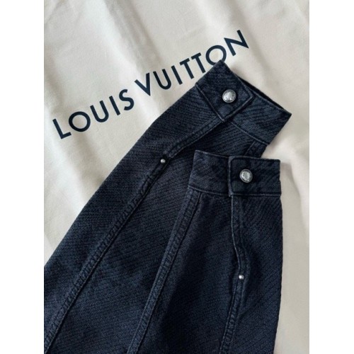 LV 2024FW Gradient Pattern Denim Jacket LV 2024FW Gradient Pattern Denim Jacket