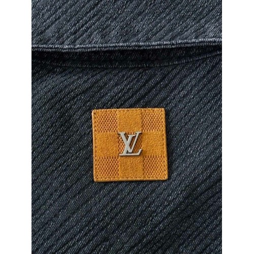 LV 2024FW Gradient Pattern Denim Jacket LV 2024FW Gradient Pattern Denim Jacket