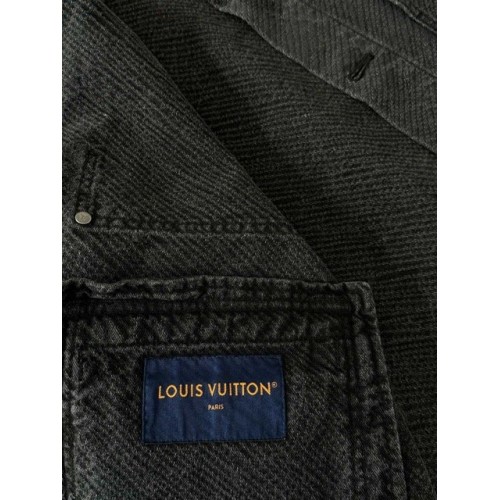 LV 2024FW Gradient Pattern Denim Jacket LV 2024FW Gradient Pattern Denim Jacket