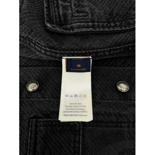 LV 2024FW Gradient Pattern Denim Jacket LV 2024FW Gradient Pattern Denim Jacket