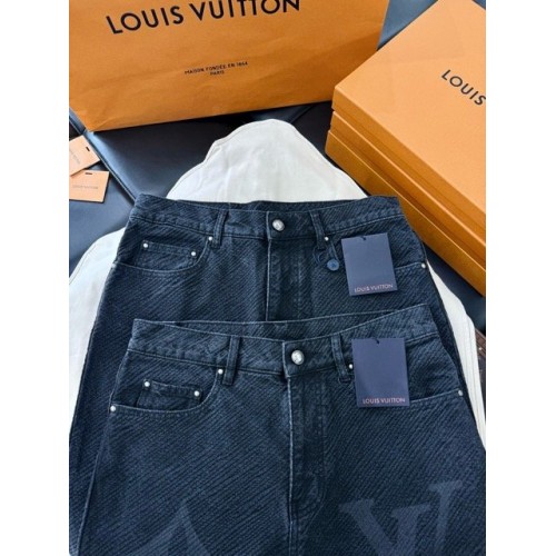 LV 2024FW Gradient Pattern Jeans