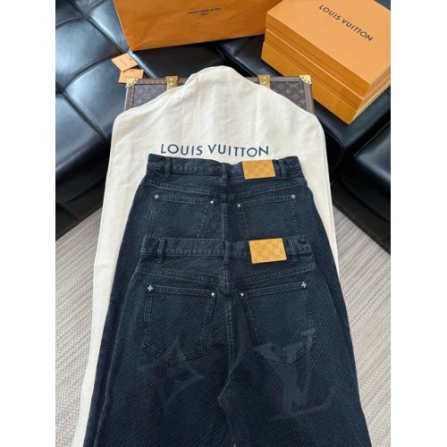 LV 2024FW Gradient Pattern Jeans LV 2024FW Gradient Pattern Jeans