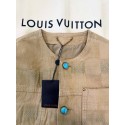 LV 2024FW Khaki Checkerboard Jacket LV 2024FW Khaki Checkerboard Jacket