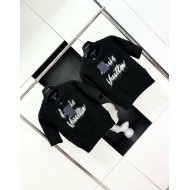 LV 2024FW Mohair Wool Knit Sweater Short Sleeves - Black