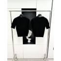 LV 2024FW Mohair Wool Knit Sweater Short Sleeves - Black LV 2024FW Mohair Wool Knit Sweater Short Sleeves - Black