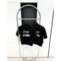 LV 2024FW Mohair Wool Knit Sweater Short Sleeves - Black LV 2024FW Mohair Wool Knit Sweater Short Sleeves - Black