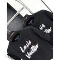 LV 2024FW Mohair Wool Knit Sweater Short Sleeves - Black LV 2024FW Mohair Wool Knit Sweater Short Sleeves - Black