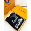 LV 2024FW Mohair Wool Knit Sweater Short Sleeves - Black LV 2024FW Mohair Wool Knit Sweater Short Sleeves - Black