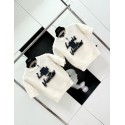 LV 2024FW Mohair Wool Knit Sweater Short Sleeves - White LV 2024FW Mohair Wool Knit Sweater Short Sleeves - White
