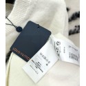 LV 2024FW Mohair Wool Knit Sweater Short Sleeves - White LV 2024FW Mohair Wool Knit Sweater Short Sleeves - White