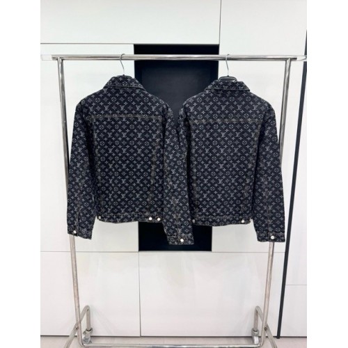 LV 2024FW Monogram Logo Denim Top LV 2024FW Monogram Logo Denim Top
