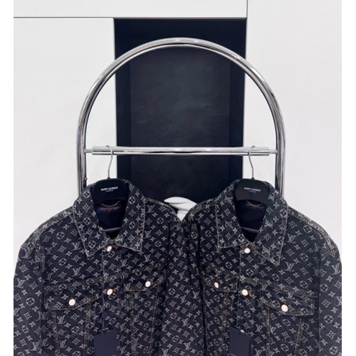 LV 2024FW Monogram Logo Denim Top LV 2024FW Monogram Logo Denim Top