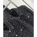 LV 2024FW Monogram Logo Denim Top LV 2024FW Monogram Logo Denim Top
