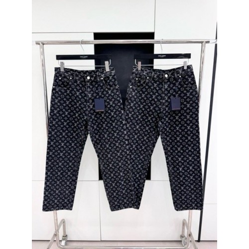 LV 2024FW Monogram Logo Jeans