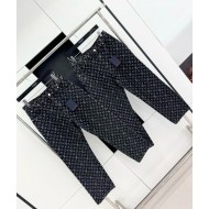 LV 2024FW Monogram Logo Jeans