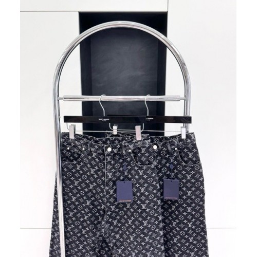 LV 2024FW Monogram Logo Jeans LV 2024FW Monogram Logo Jeans