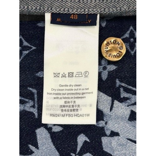 LV 2024FW New Full Print Denim Jacket LV 2024FW New Full Print Denim Jacket