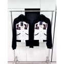 LV 2024FW Show Western Denim Turquoise Baseball Jacket LV 2024FW Show Western Denim Turquoise Baseball Jacket
