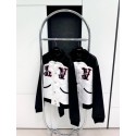 LV 2024FW Show Western Denim Turquoise Baseball Jacket LV 2024FW Show Western Denim Turquoise Baseball Jacket