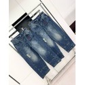 LV 2024FW Turquoise Denim Pants LV 2024FW Turquoise Denim Pants