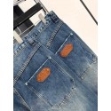 LV 2024FW Turquoise Denim Pants LV 2024FW Turquoise Denim Pants