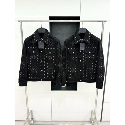 LV 2024FW Turquoise Pharrell Denim Jacket