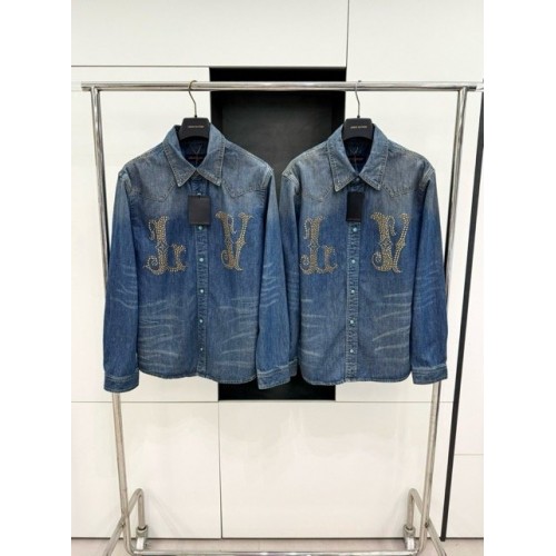 LV 2024FW Western Denim Series Denim Jacket