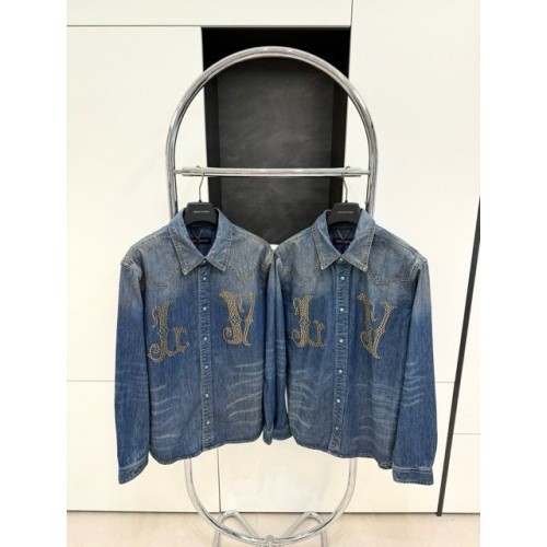 LV 2024FW Western Denim Series Denim Jacket LV 2024FW Western Denim Series Denim Jacket