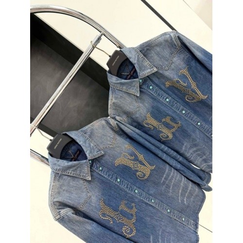 LV 2024FW Western Denim Series Denim Jacket LV 2024FW Western Denim Series Denim Jacket