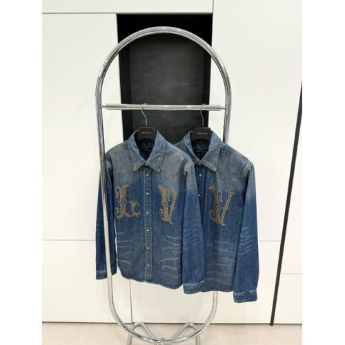 LV 2024FW Western Denim Series Denim Jacket LV 2024FW Western Denim Series Denim Jacket