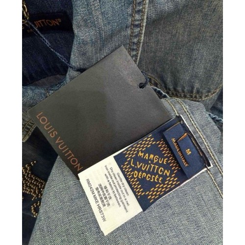 LV 2024FW Western Denim Series Denim Jacket LV 2024FW Western Denim Series Denim Jacket