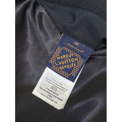 LV 2024SS Early Spring New Baseball Jacket - Black LV 2024SS Early Spring New Baseball Jacket - Black
