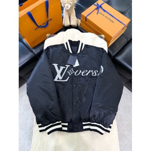 LV 2024SS Early Spring New Diamond Baseball Cotton Jacket 