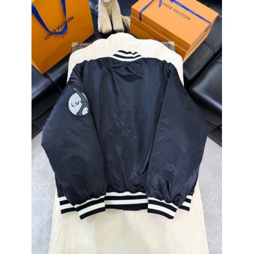 LV 2024SS Early Spring New Diamond Baseball Cotton Jacket 