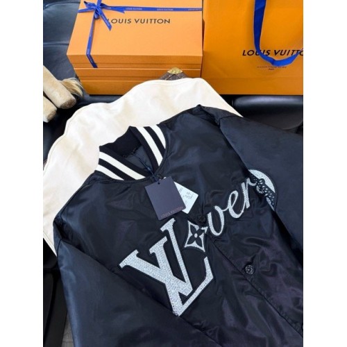 LV 2024SS Early Spring New Diamond Baseball Cotton Jacket LV 2024SS Early Spring New Diamond Baseball Cotton Jacket