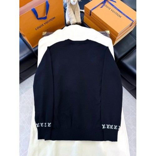 LV 2024SS Lettering Long Sleeve Thin Sweater