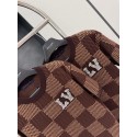 LV 2024SS Year of the Dragon Diamond Knitted Short Sleeve LV 2024SS Year of the Dragon Diamond Knitted Short Sleeve