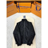 LV 2025SS All Over Printed Jacket - Black