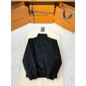 LV 2025SS All Over Printed Jacket - Black LV 2025SS All Over Printed Jacket - Black