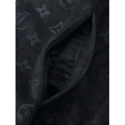 LV 2025SS All Over Printed Jacket - Black LV 2025SS All Over Printed Jacket - Black