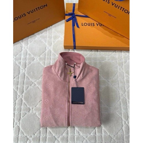 LV 2025SS All Over Printed Jacket - Pink LV 2025SS All Over Printed Jacket - Pink