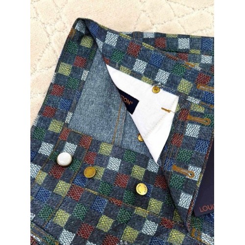 LV 2025SS Colorful Checkerboard Shorts Pants LV 2025SS Colorful Checkerboard Shorts Pants