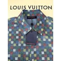 LV 2025SS Colorful Checkerboard Suit Shirt Short Sleeve LV 2025SS Colorful Checkerboard Suit Shirt Short Sleeve