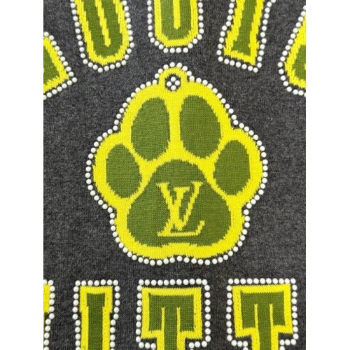 LV 2025SS Cute Dog Paw Print Wool Short Sleeves LV 2025SS Cute Dog Paw Print Wool Short Sleeves