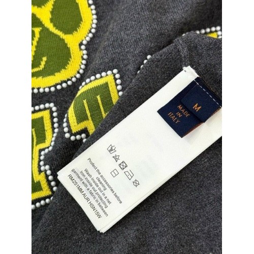 LV 2025SS Cute Dog Paw Print Wool Short Sleeves LV 2025SS Cute Dog Paw Print Wool Short Sleeves