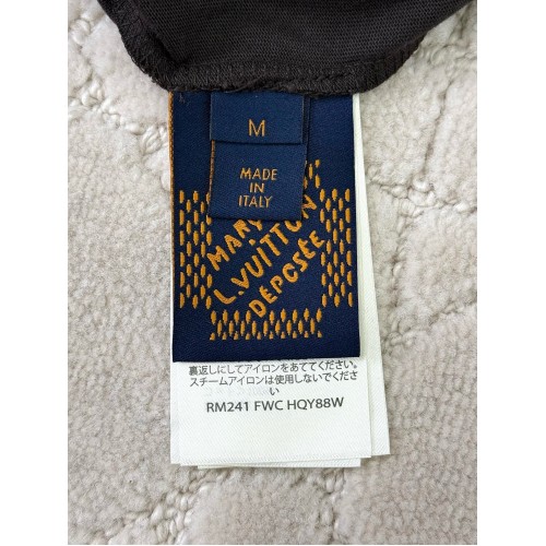 LV 2025SS Early Spring Globe Series Printed Short Sleeves - Black