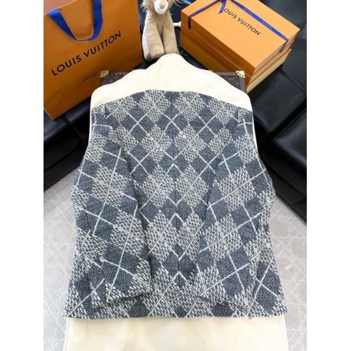 LV 2025SS Early Spring New Coarse Flower Woven Plaid Jacket